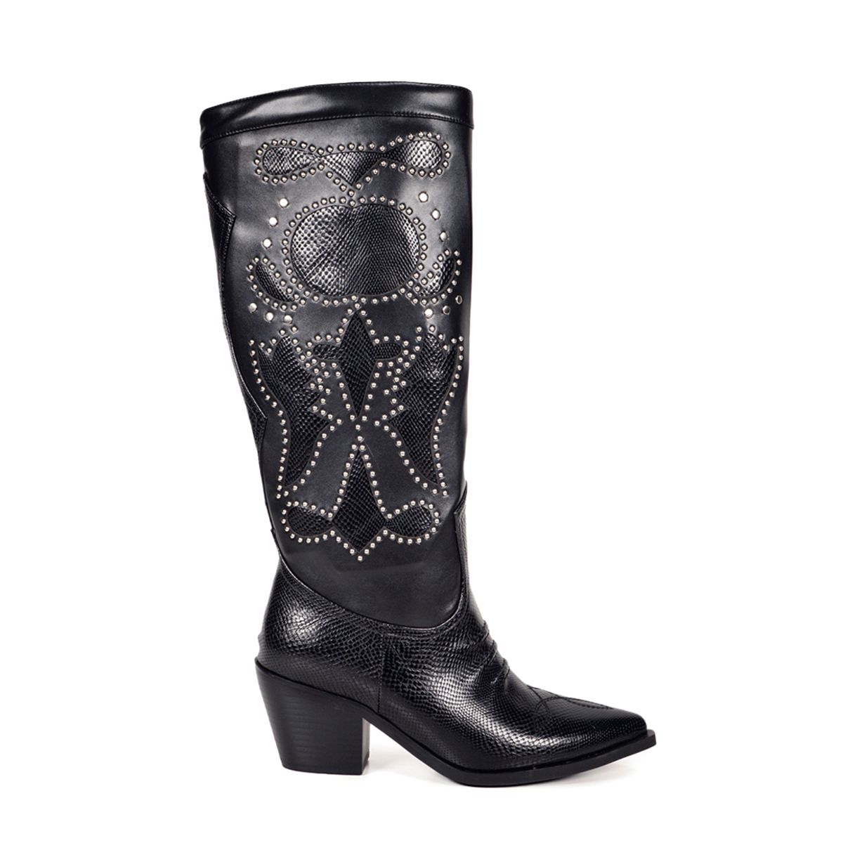 EDA MANZINI - Bota Nabila Negro tachas EDA MANZINI