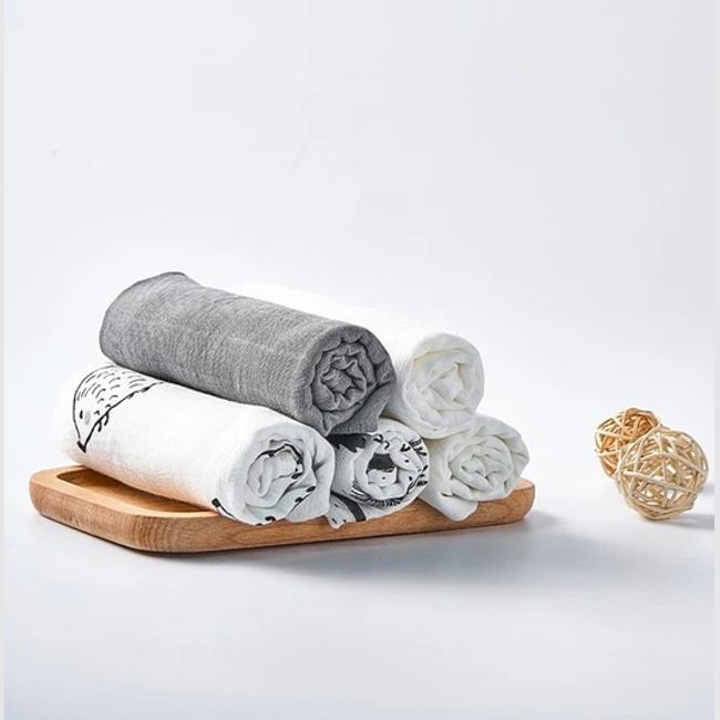 KIDSCOOL - SET TOALLAS ECO BEBE BAMBU BLANCO 5 UNID - 423697