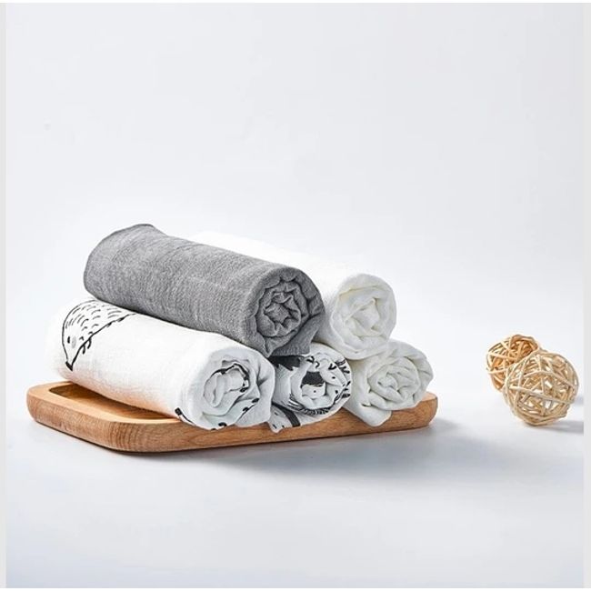 KIDSCOOL - SET TOALLAS ECO BEBE BAMBU BLANCO 5 UNID - 423697