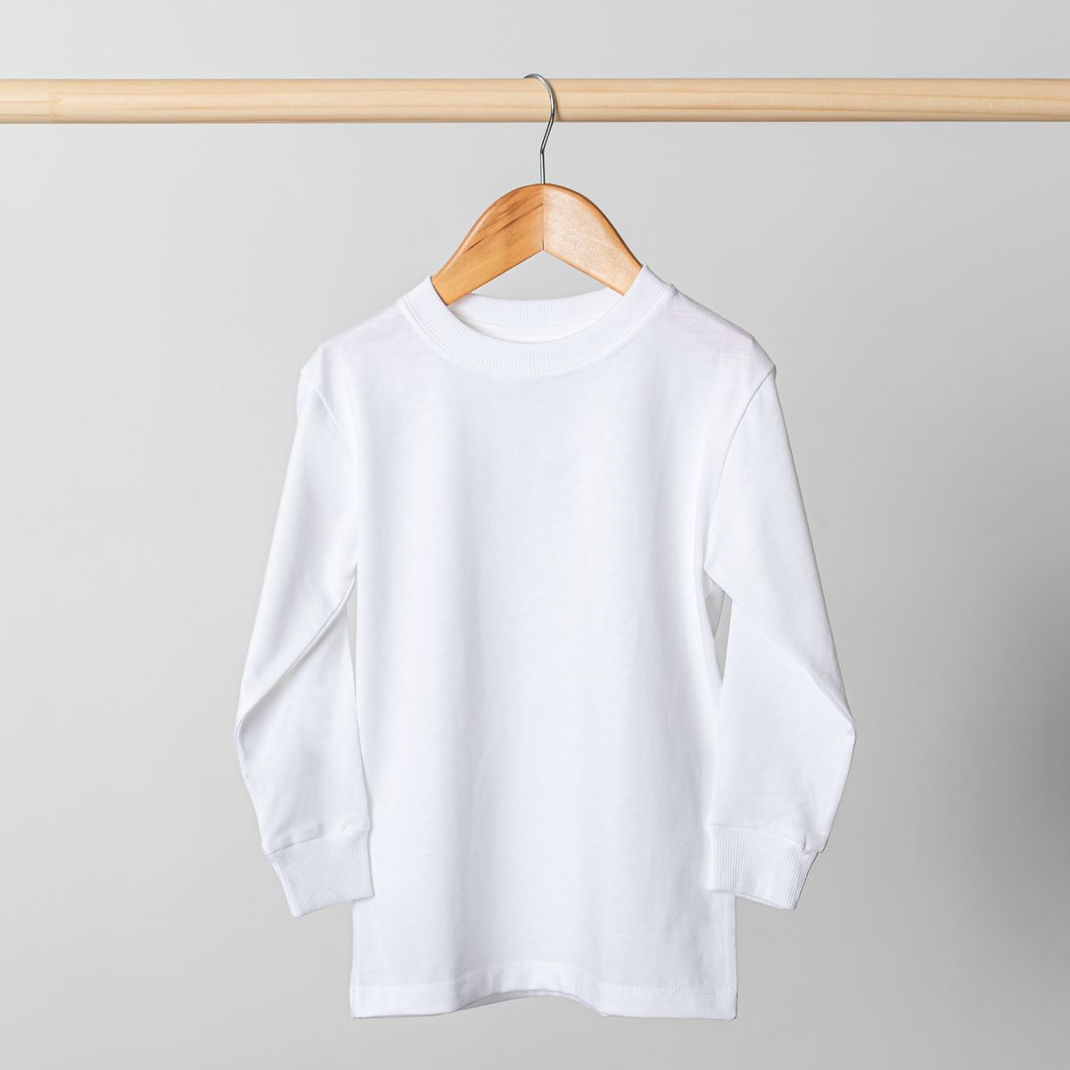 PIMMALU - Pack 2 Camisetas Manga Larga Niños Blancas Algodón Pima Peruano