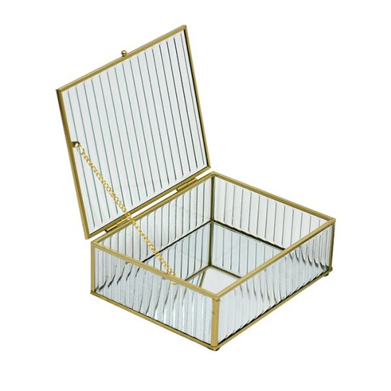 GENERICO - Joyero Cristal Clear XL (20 x 16 x 7 cm )