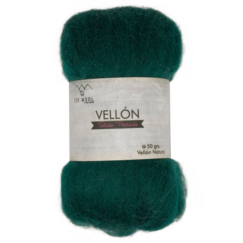 GENERICO - Vellón Teñido Verde Ingles 50gr