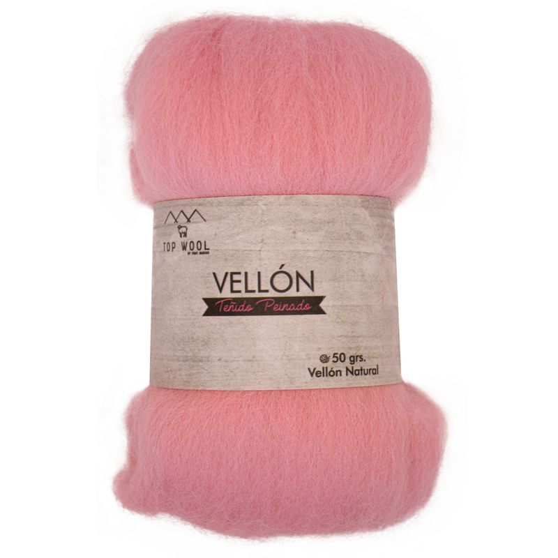 GENERICO - Vellón Teñido Rosado 50gr