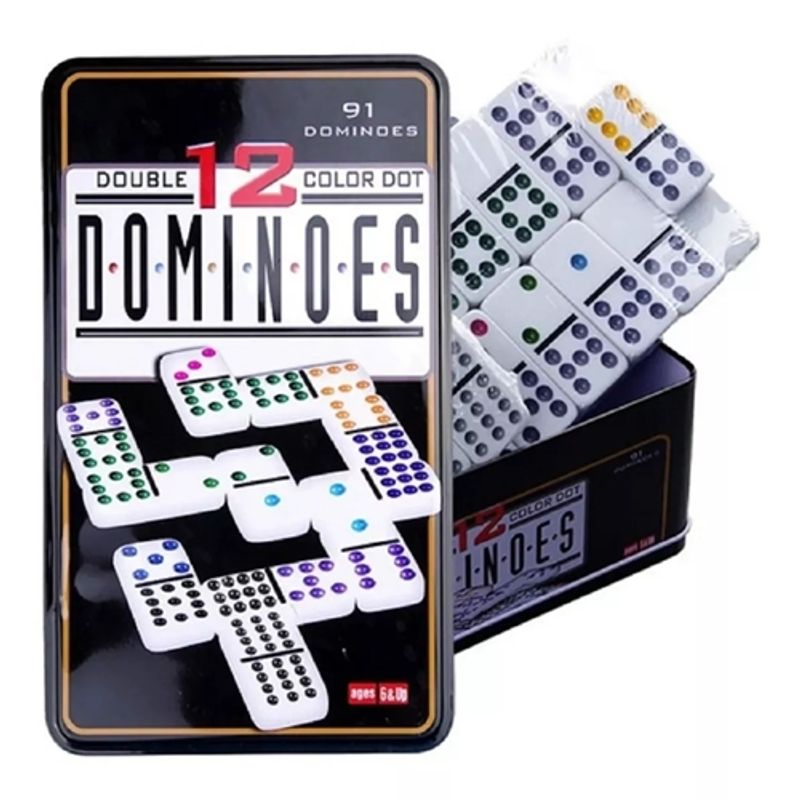 GENERICO - Juego Domino 91 Piezas Juegos De Mesa Familiar Juego Domino