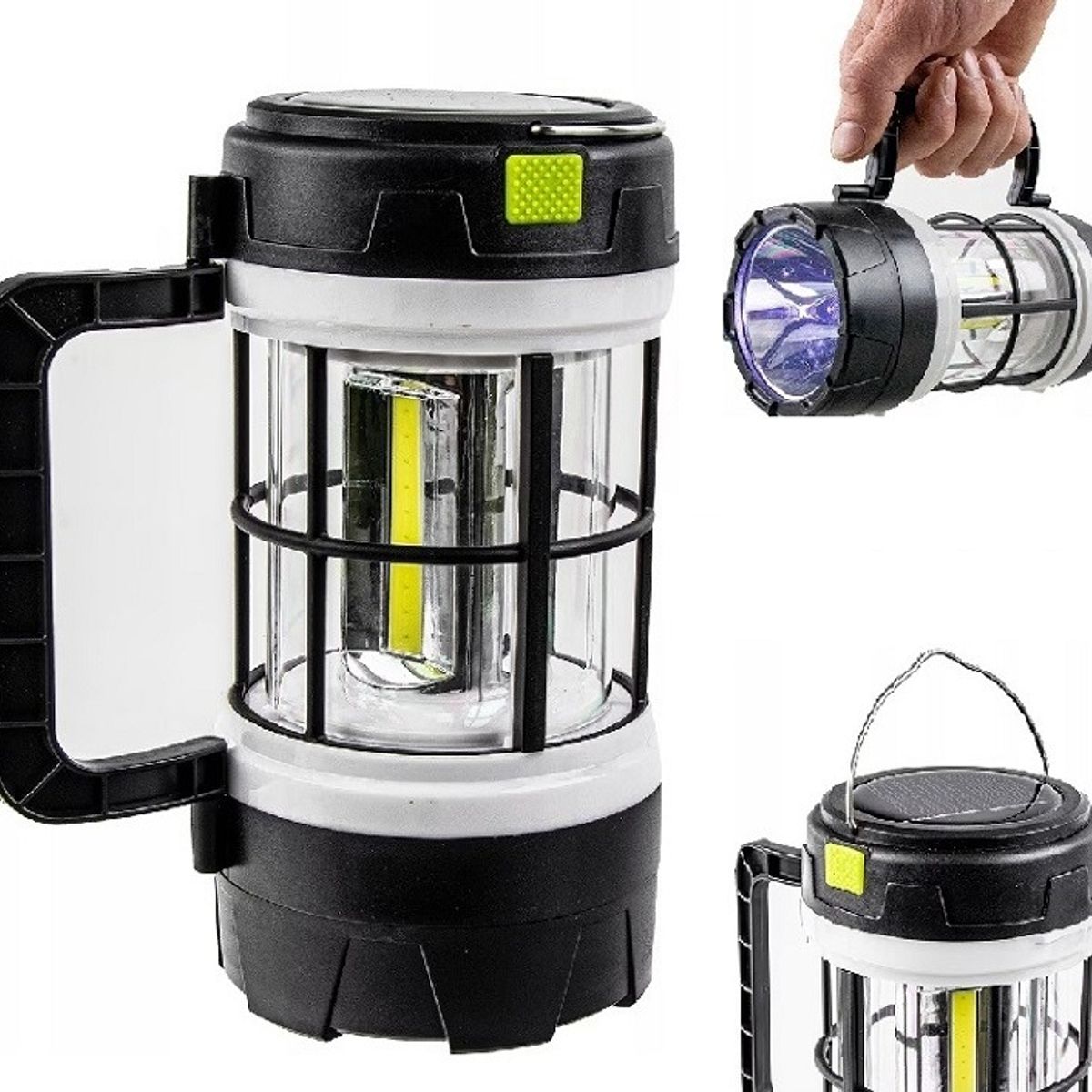 GENERICO - Linterna Solar Led Para Acampar 5 Modos