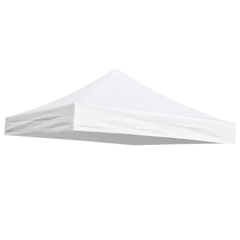 GENERICO - Lona BLANCA Oxford 600D Engomada para Toldo Plegable 3×3 MT