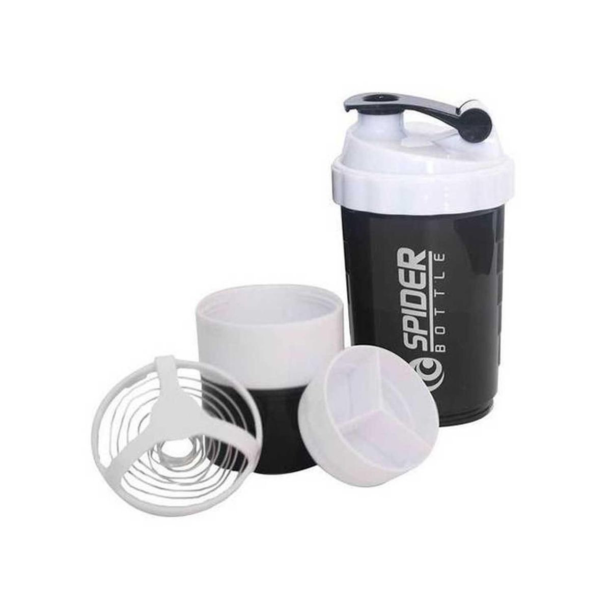 OKAERI - SHAKER 3 EN 1 BOTELLA MEZCLADOR 500ML - Blanco