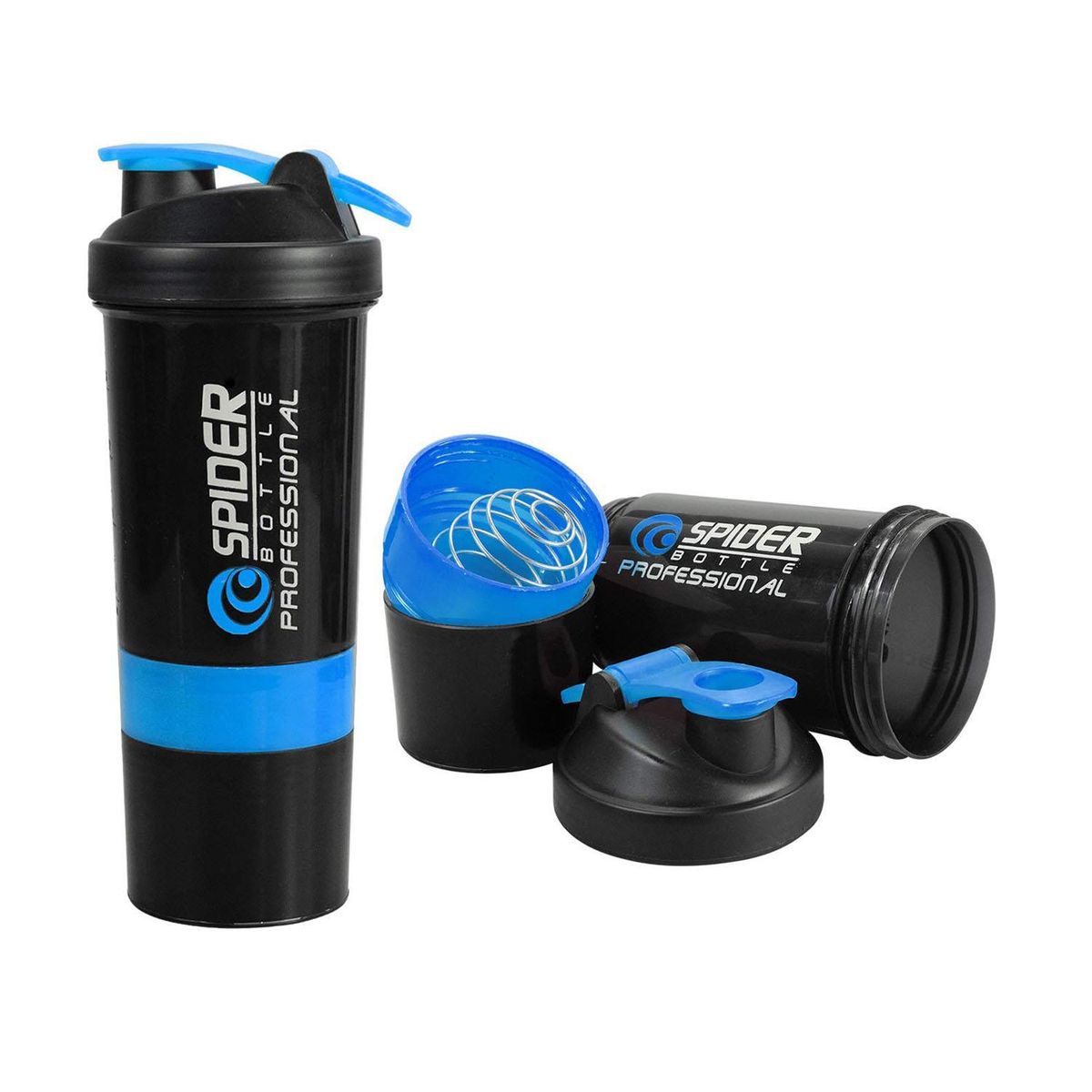 OKAERI - SHAKER 3 EN 1 BOTELLA MEZCLADOR 500ML - Azul