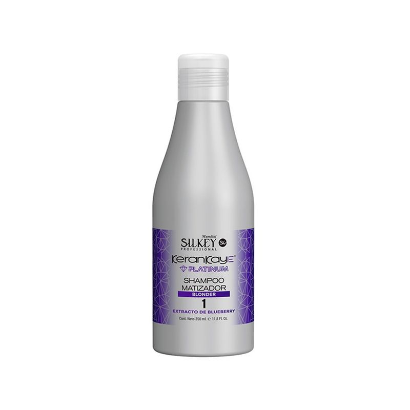 GENERICO - Shampoo Matizador de Rubios extractos de Blueberry Silkey 350ml.