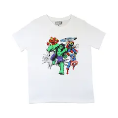 MARVEL - Polera Mujer Avengers Power Blanco