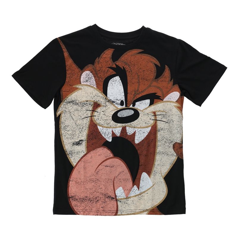 WARNER BROS - Polera Niño Tazmania Negro Looney Tunes
