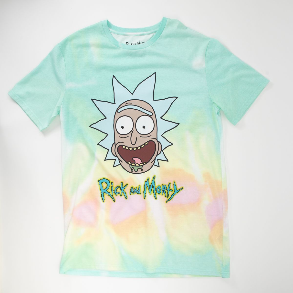 GENERICO - Polera Hombre Crazy Blanco Rick And Morty
