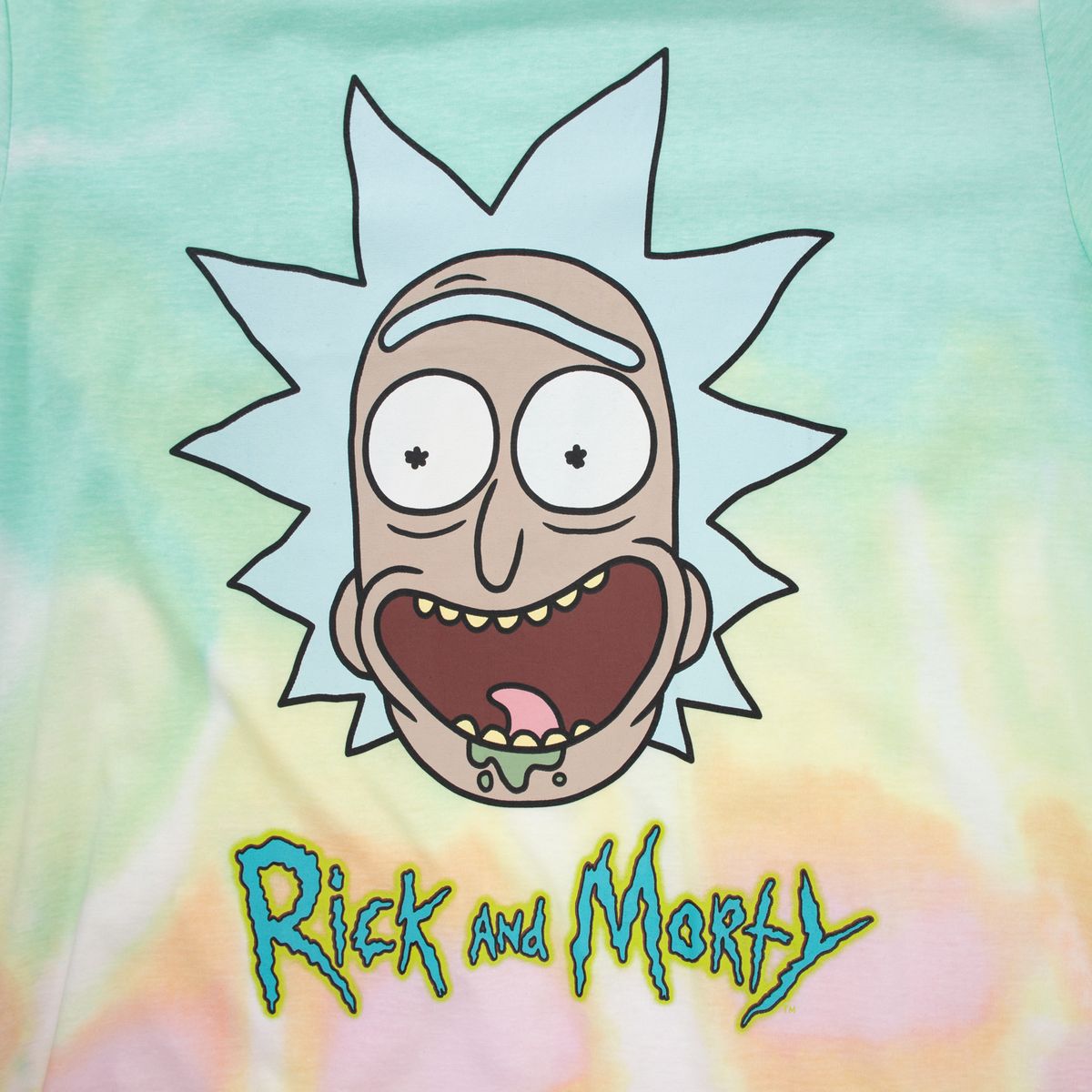 GENERICO - Polera Hombre Crazy Blanco Rick And Morty