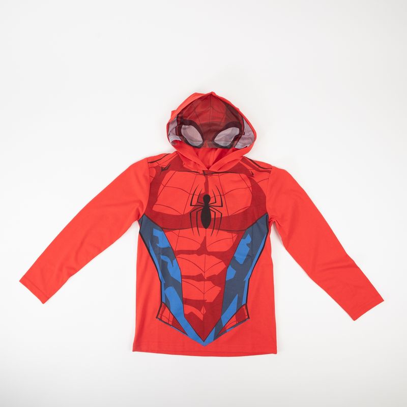 MARVEL - Polera Manga Larga Niño Spiderman Costume Rojo Marvel