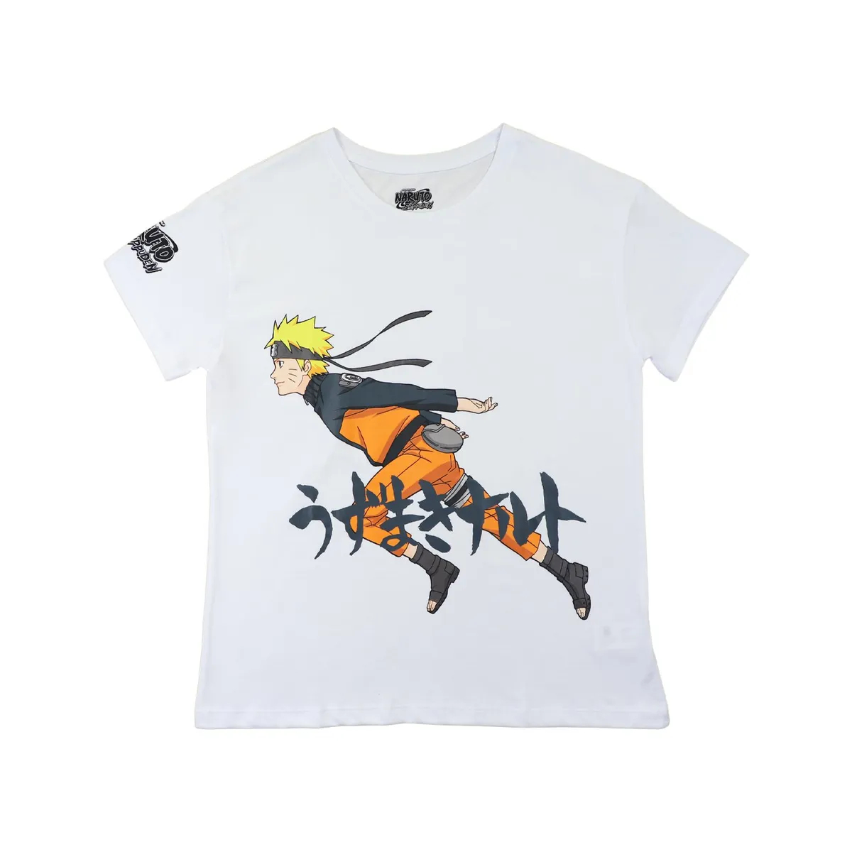 NARUTO - Polera Mujer Corriendo Blanco Naruto