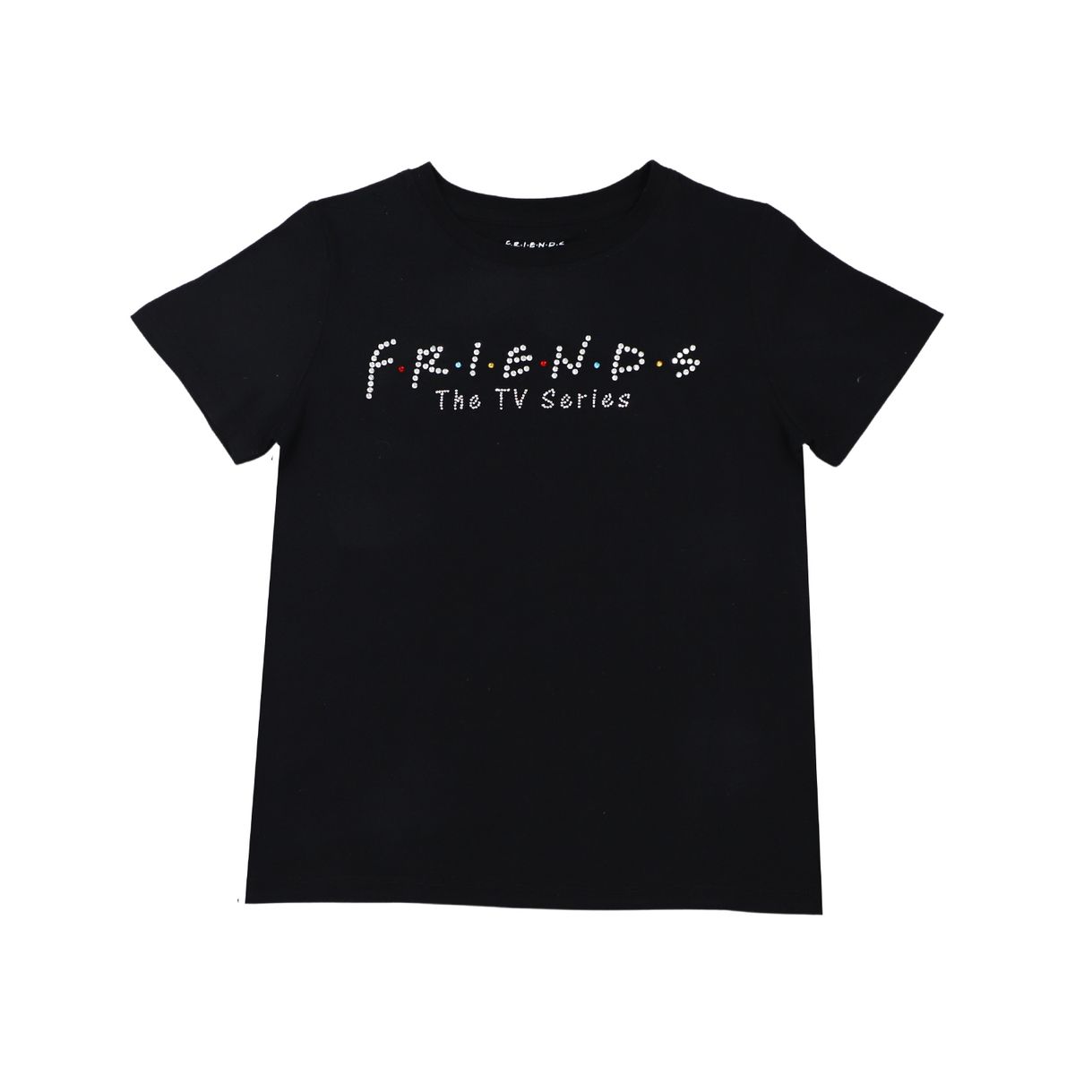 WARNER BROS - Polera Mujer Classic Logo Negro Friends