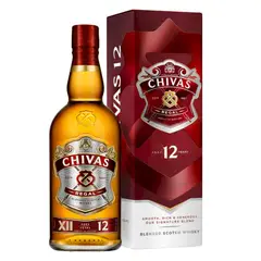 CHIVAS REGAL - Whisky Scotch 12 Años 750 ml, Scotch Whisky - Dorado