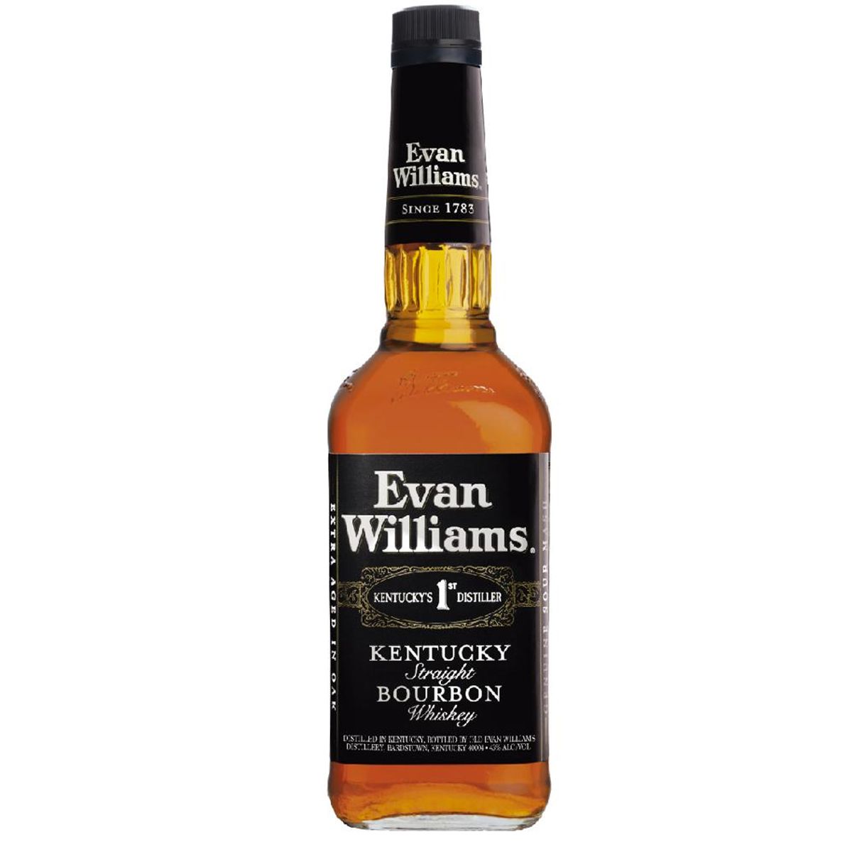 EVAN WILLIAMS - Whisky Evan William Black , Whiskey Bourbon