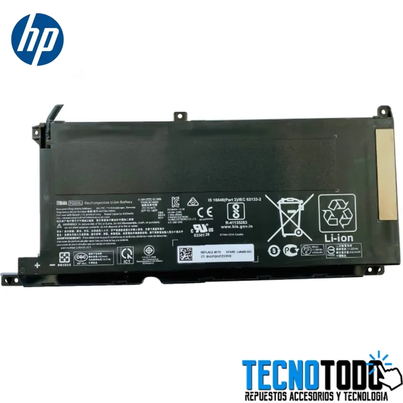 HP - BATERIA HP 15-AP 15-DK ORIGINAL 3 CELDAS PG03XL
