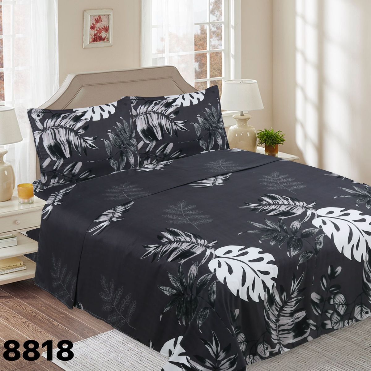 GENERICO - Set Sabanas Plaza Y Media 144 Hilos Hemosos Diseños