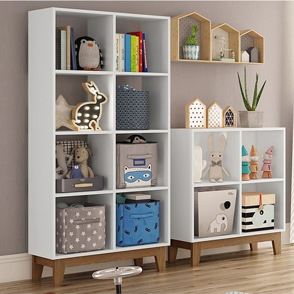 KIDSCOOL - ORGANIZADOR 8 ESPACIOS BLANCO RETRO HARMONY - BY160