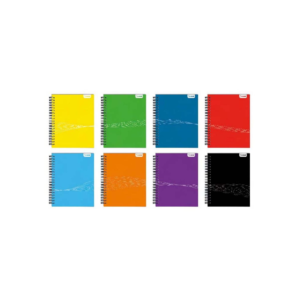 HAND - Pack 10 Cuadernos Universitarios 100 hojas Negro - SC