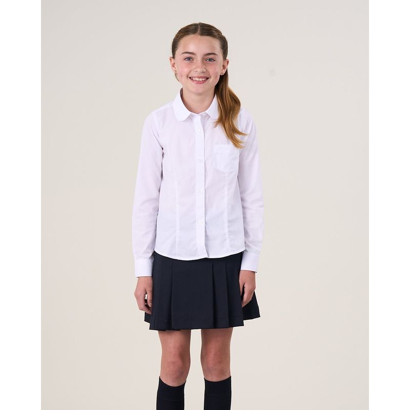 POLEMIC - Blusa escolar entallada Colegio T.6 a 10 POLEMIC