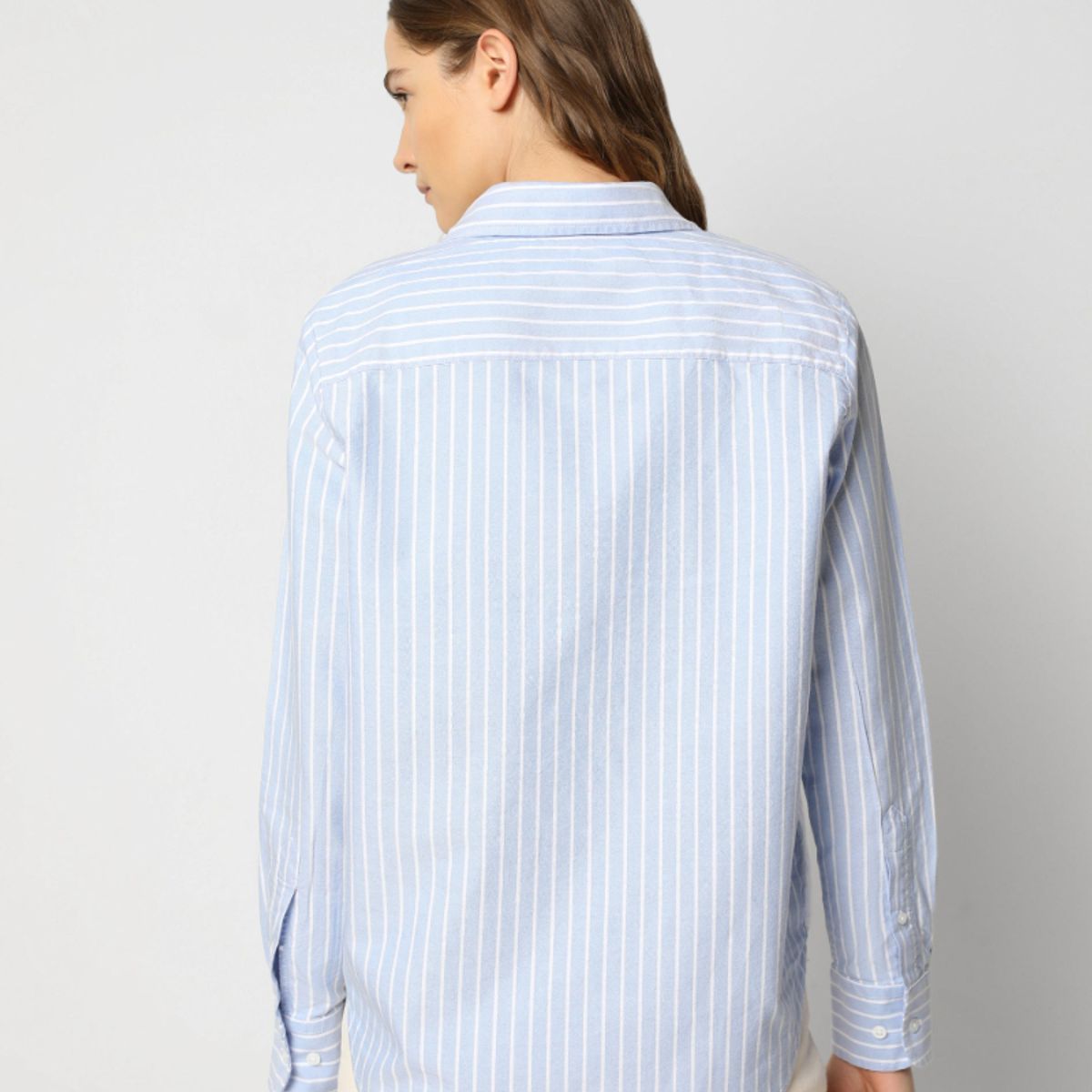 SCALPERS - Camisa Clásica Bordado Pecho Blue Stripes