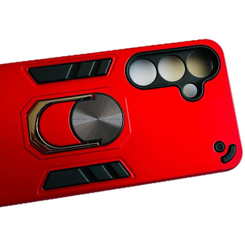 GENERICO - Carcasa Para Samsung S24 Normal Anti Golpes Anillo Rojo