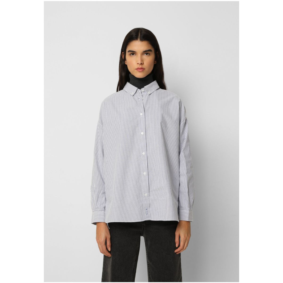 SCALPERS - Camisa Oxford Cuello Botones Blue Stripes