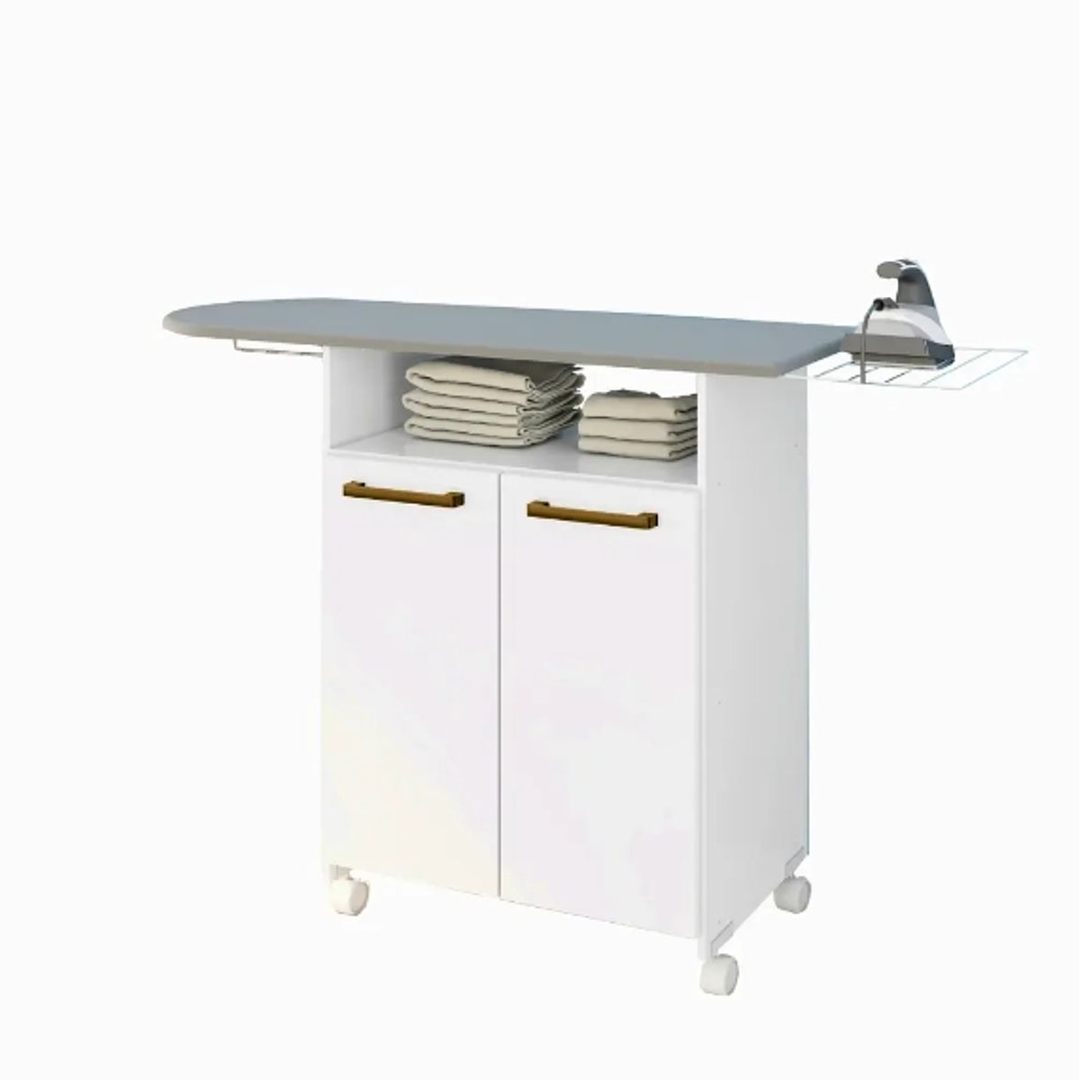 BE DESIGN - MUEBLE DE PLANCHADO BLANCO ZANZINI - 6380200157