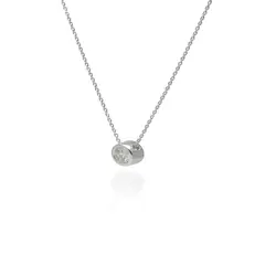 JB JOYAS BARON - Collar de Oro 18kt Diamante Punto de Luz 15pts Corte Brillante SI/H