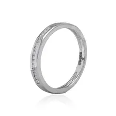 JB JOYAS BARON - Anillo Oro Blanco 18kt Diamantes de 10pts