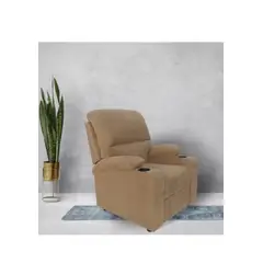 GENERICO - Bergere Sillón Reclinable Olimpo Marca Idetex Tela Color Beige