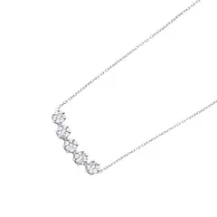 JB JOYAS BARON - Collar de Oro 18kt con Diamantes de 34Pts SI/H Totales Corte Brillante