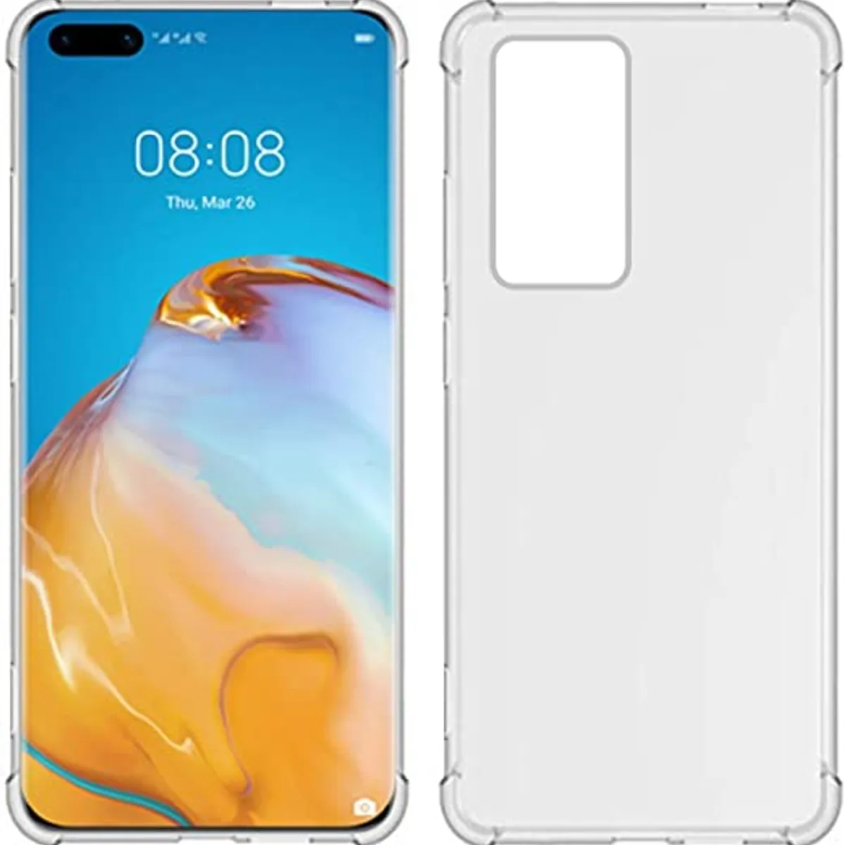 GENERICO - Carcasa Transparente Reforzada Para Huawei P40 Pro
