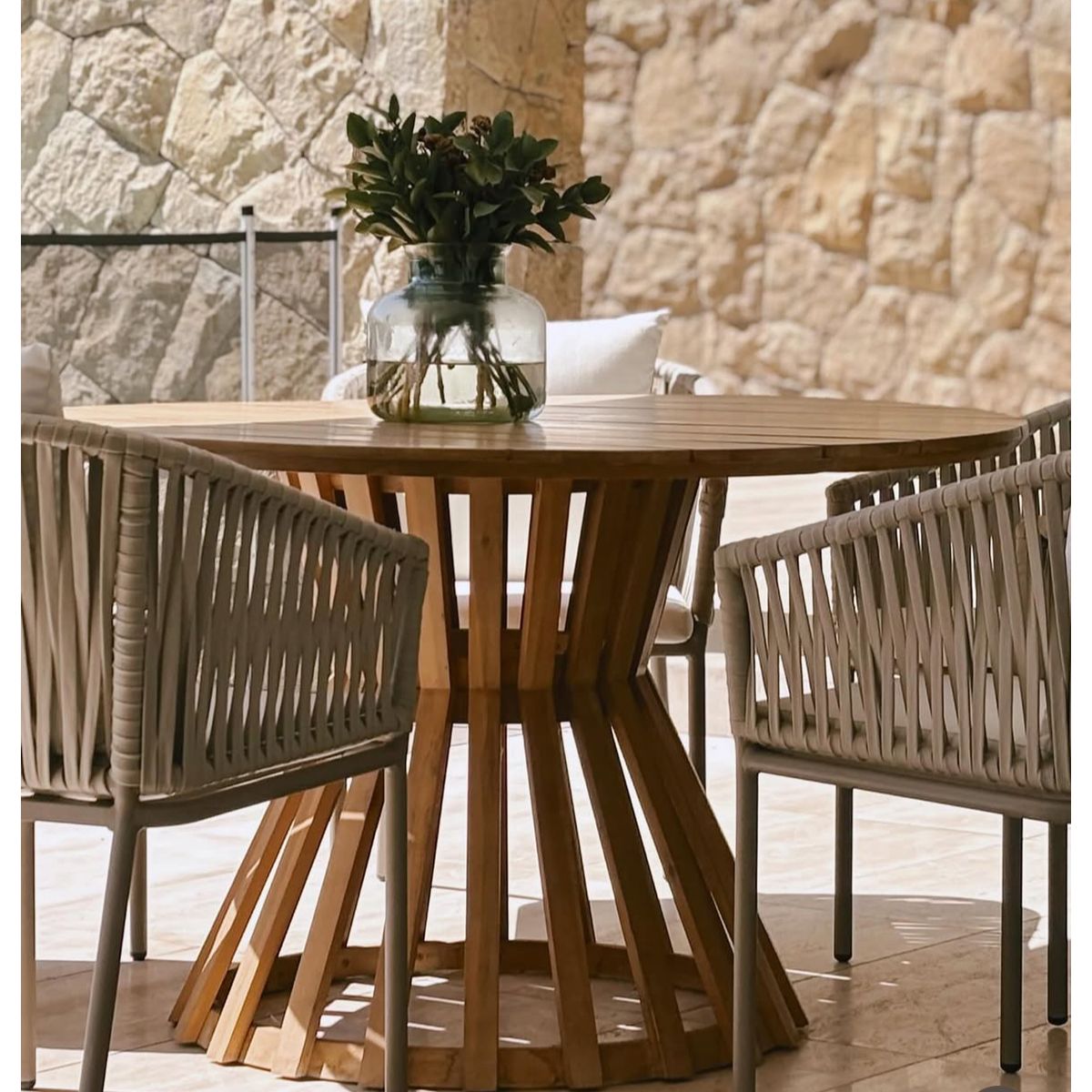 TODO TERRAZA - Mesa de comedor Madera Acacia Vittoria