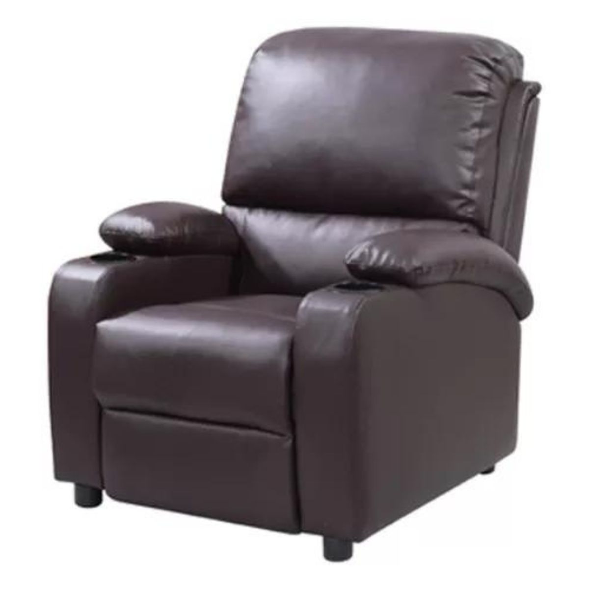 CUISINE BY IDETEX - Bergere Sillón Reclinable Olimpo Marca Idetex Cuero Sintético Marrón