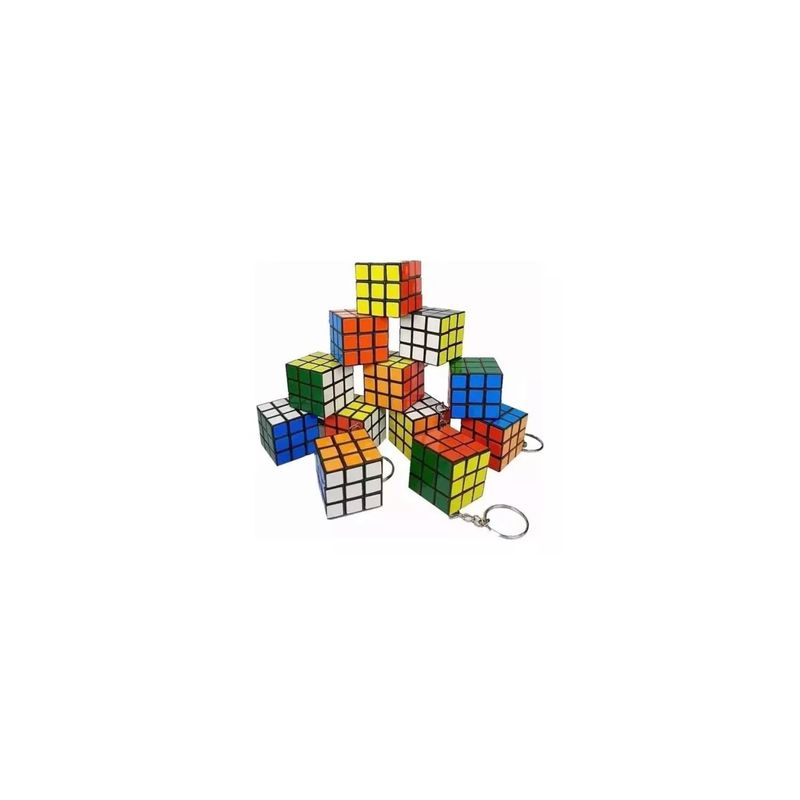 GENERICO - 12 Llaveros Cubo Rubik