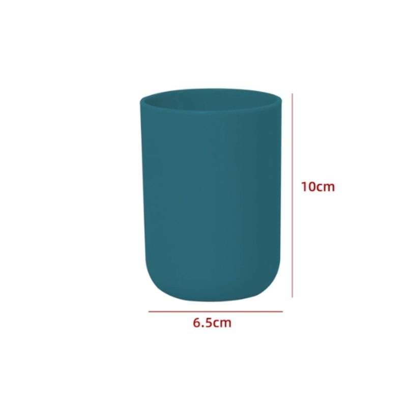 GENERICO - Vaso De Baño Cilindro Color Verde Oscuro 10X65CM