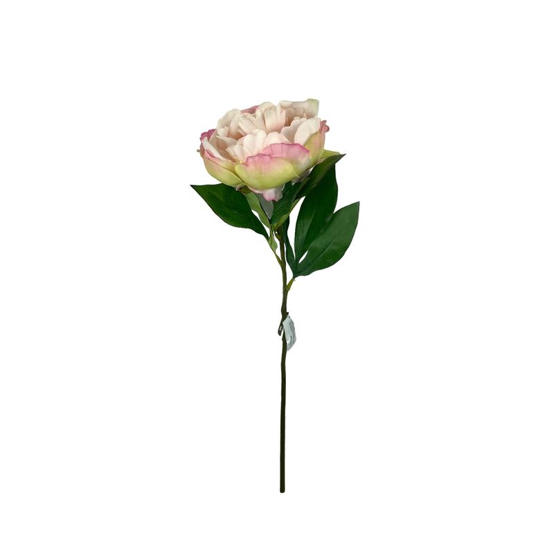 COREL - Flor Decorativa Peonia Damasco/Rosa 45cm