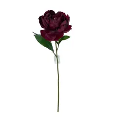 COREL - Peonia Burdeo 45cm Con Acabado Natural