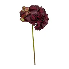 COREL - Flor Decorativa Hortensia Roja 52cm