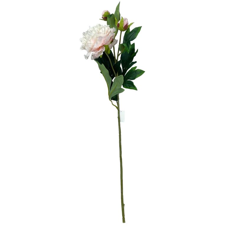 COREL - Peonia Con Boton Rosada Clara 84cm Con Acabado Natural