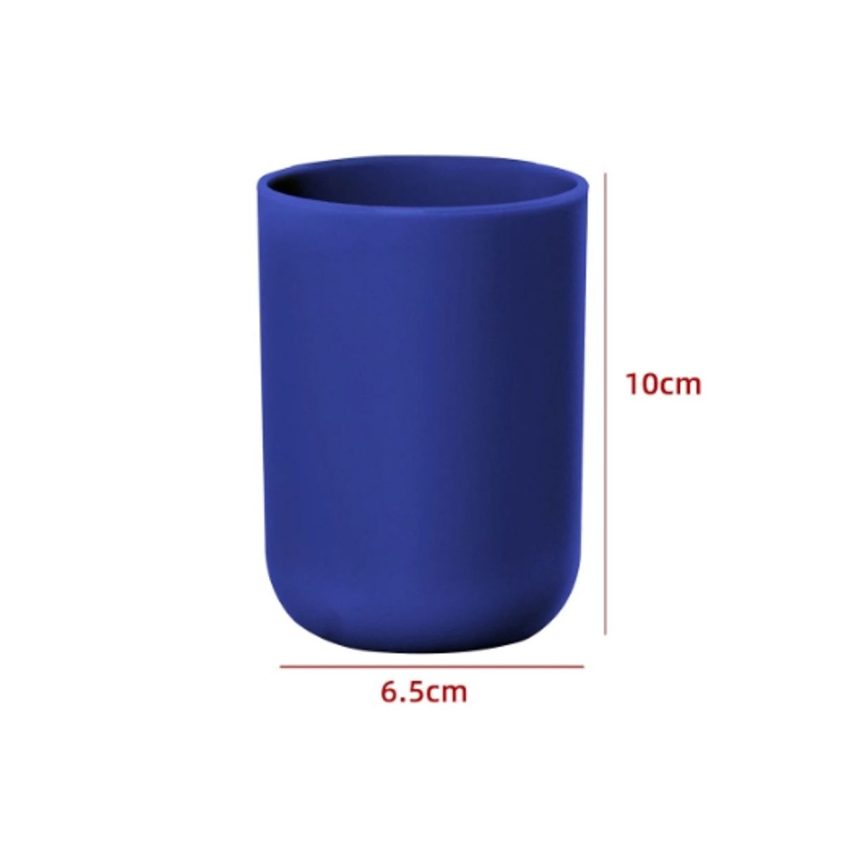 GENERICO - Vaso De Baño Cilindro Color Azul Oscuro 10X65CM