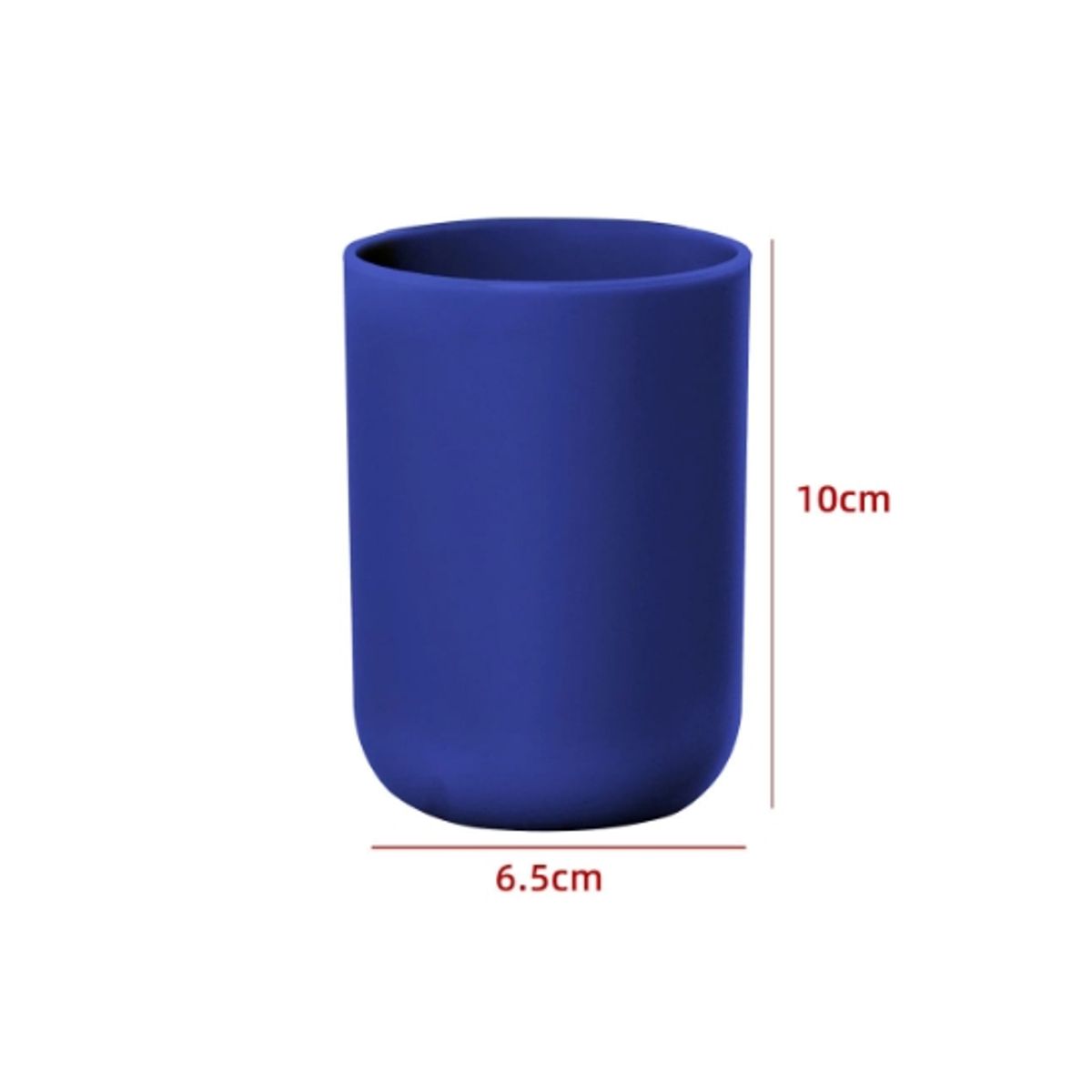 GENERICO - Vaso De Baño Cilindro Color Azul Oscuro 10X65CM