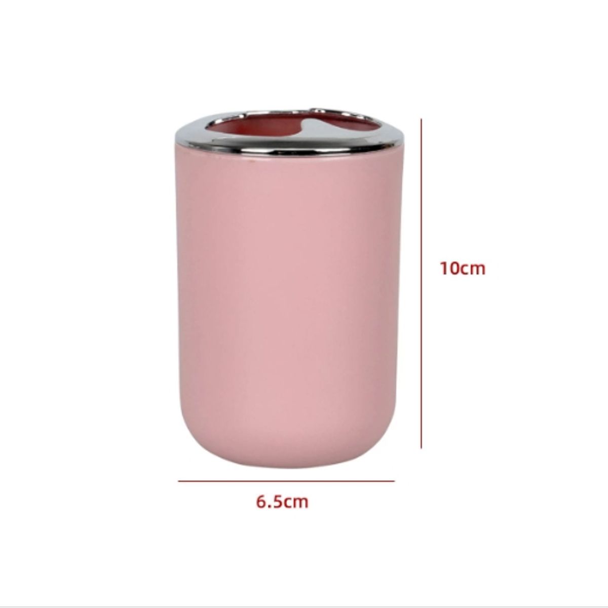 GENERICO - Portacepillo De Dientes Plastico Rosado 10CM