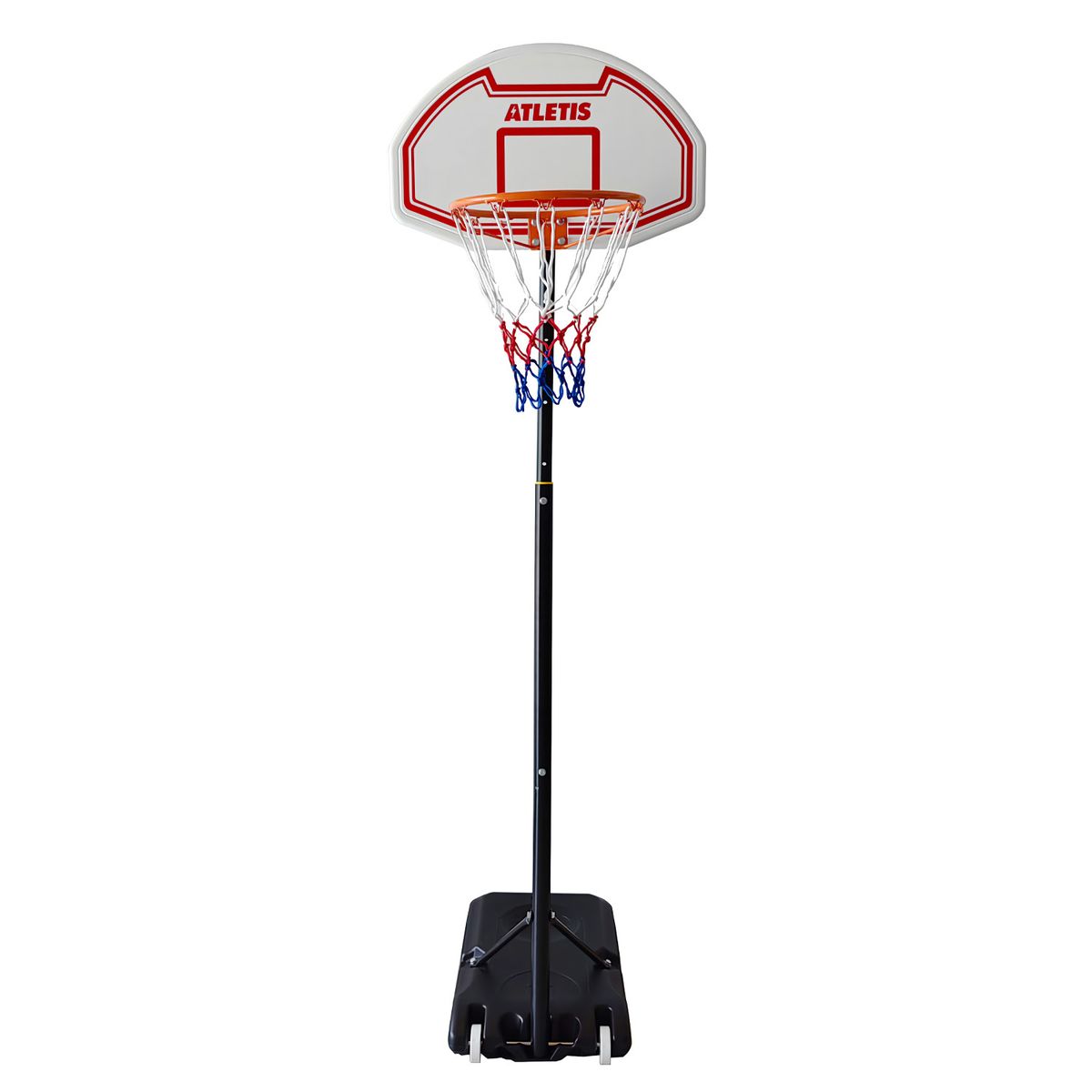 ATLETIS - Aro de Basquetball Street 2M Ajustable Rojo