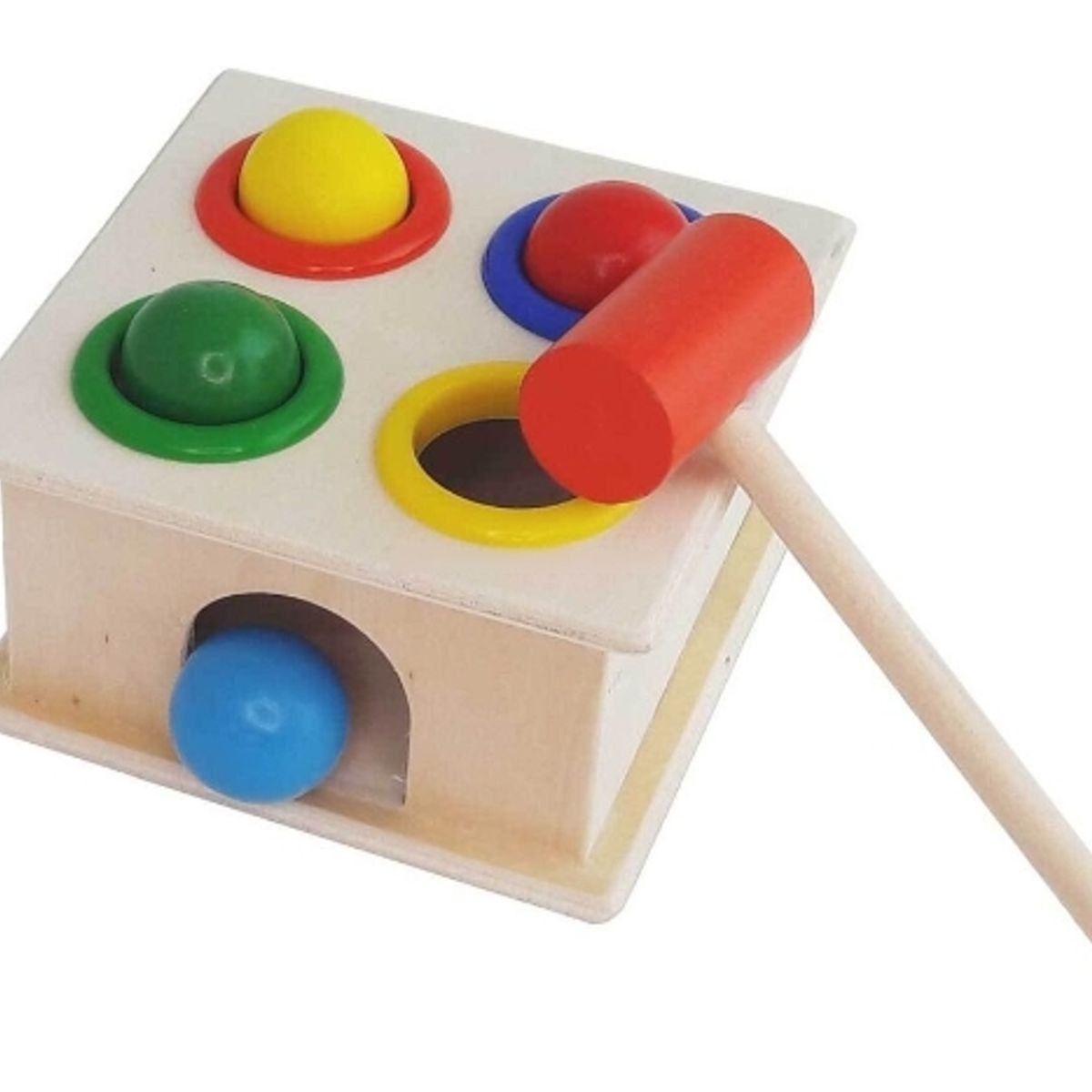 GENERICO - Martillo Chico Didáctico De Madera Juguete Montessori