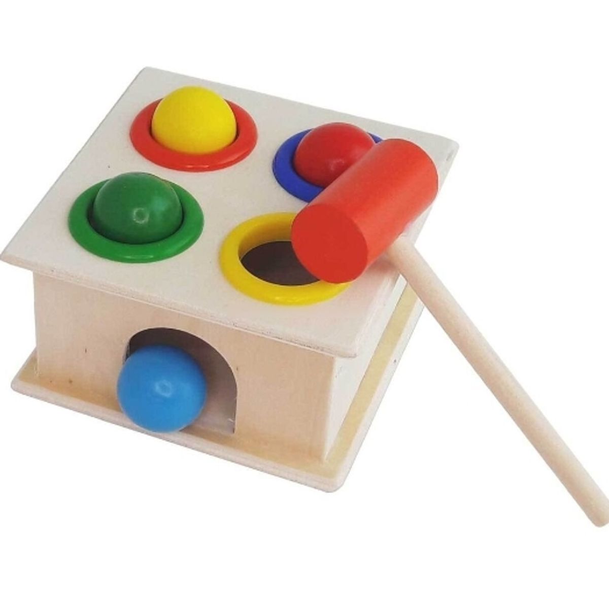 GENERICO - Martillo Chico Didáctico De Madera Juguete Montessori